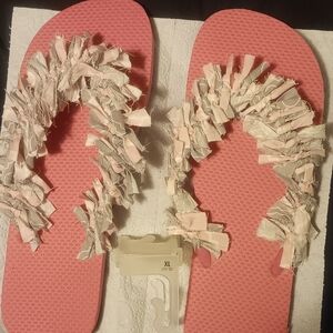 NEW!!! HANDCRAFTED FLIP FLOPS. LADIES, SIZE 11-12